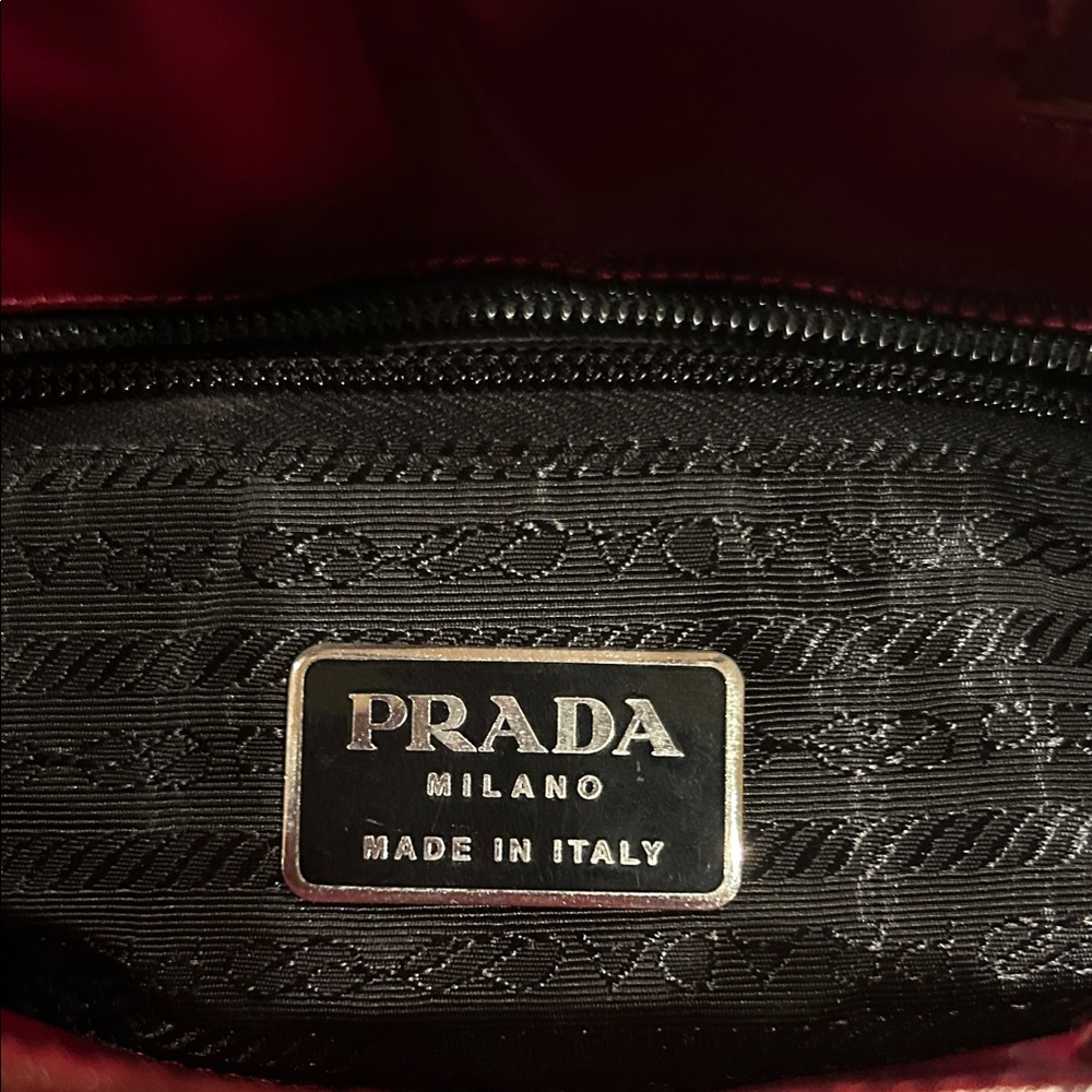 Prada Red Leather Tote Bag - Picture 3 of 13